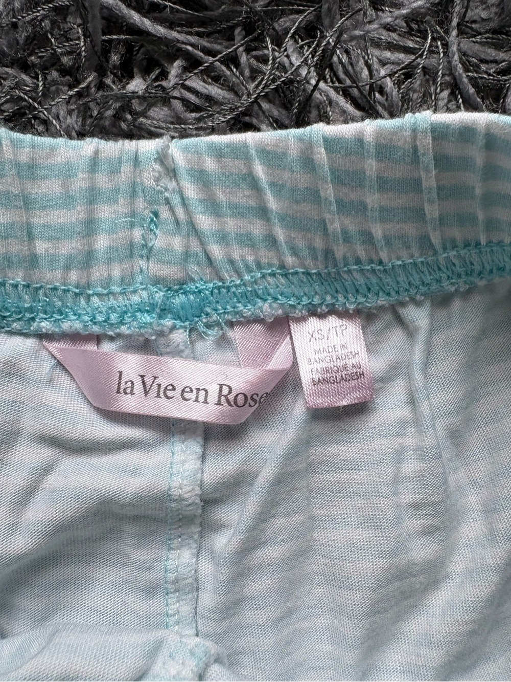 La Vie En Rose stripe Print Shirt PJ Set - Picture 3 of 5